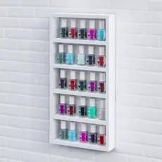 Nicho Organizador Expositor 110 Esmaltes Salão de Beleza Nail Designer Suporte Prateleira Multiuso