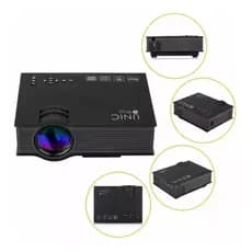 Mini Projetor Led Portátil Uc 68 Wifi 100 Lumens Data Show