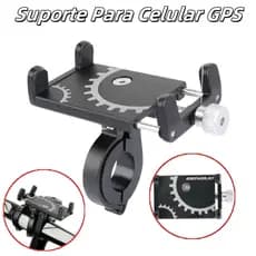 Suporte Para Celular GPS Bike Bicicleta E Moto Em Aluminio