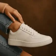 Tênis Branco Feminino Plataforma Olimp Premium Original Feminino e masculino Oferta Promocao