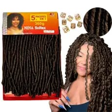 Cabelo Nina Softex Crochet Braid 5 EM 1 Cacheado 360g