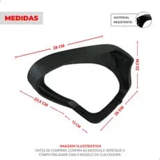 Braço Para Cadeira de Escritório Begônia Fort Lisboa Allight Mesh