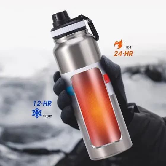 Garrafa Térmica Prime Aço Inox Parede Dupla 500ml 750ml 900ml