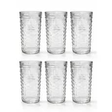 Conjunto De Copos Vidro 6 Unidades 350ml Para Mesa Posta E Dia A Dia