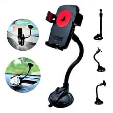 Suporte Veicular Para Celular 360º Fixação Ventosa Haste Firme Ajustável