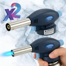 Kit 2 Maçarico Pistola Culinário Multiuso Controle De Chama