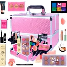 Maleta De Maquiagem Profissional Grande + Kit de Maquiagens