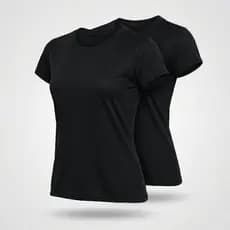 Kit 2 Camisetas Femininas Dry Fit Leve Confortável Dia a Dia