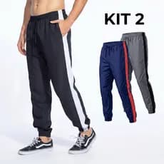 Kit 2 Calças Jogger Tactel Masculina Conforto Estilo Dia a Dia