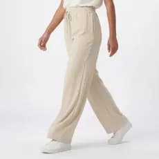 Calça Wide Leg Duna Feminina Conforto Leve Não Marca