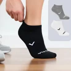 Kit 6 Pares de Meias Soquete Cano Curto Sapatilha Invisível Masculina Feminina Algodão Escolar