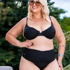 Biquini Plus Size Fio Duplo Biquini Reforçado Aro Regulagem G1 Plus Size