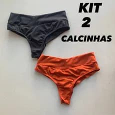 KIT 2 Calcinha Biquíni Sunkini Avulsa Calcinha Biquini Feminino Asa Delta Semi Fio