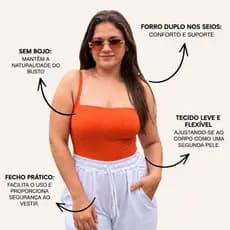 Body Feminino Alcinha Forro Canelado Alça Fina Bory Blogueira Básica Tendência Moda
