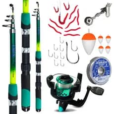 Kit Pesca - Vara, Molinete e Linha - Iniciantes Ótimo P/ Pesqueiro Rios Lagos
