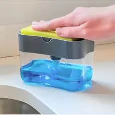 Dispenser Para Detergente Dispenser  Sabão 2x1 Detergente Suporte Porta Bucha Esponja Limpeza