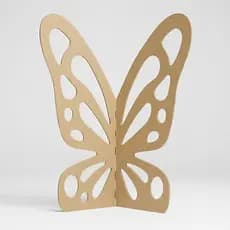 Borboleta Decorativa Dobrável Enfeite Festa 90x30 MDF Cru 9MM Resistente