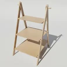 Escadinha de Doces Para Mesa em MDF 6MM Cru Ideal para Festas Eventos e Decorações