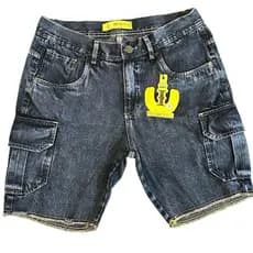 Bermuda Cargo Jeans Masculina Tradicional Estilo Jogador 100% Algodao Vem Ser Exclusivo Vem Invictus