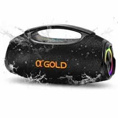 Caixa de Som Bluetooth 70W RMS Portátil Som Alto E Graves Potentes IPX6 SM-32B A'Gold