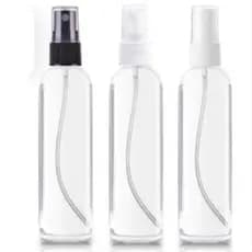 kit 5 Frasco Pet 200ml Válvula Spray Para PerfumesFrasco Spray Transparente Pulverizador  Frasco Recarregável paraViagem