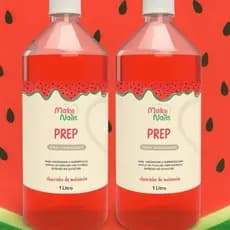 kit 2 1 litro prep para unhas artificiais gel/poly gel/acrilico/porcelana para manicures