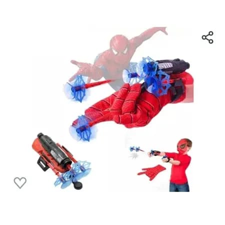 Luva Lança Teia Homem Aranha Brinquedo Herói Spider Man