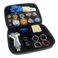 Maleta Com 8 Beyblades+ Lançador+ Beylogger+ Case/estojo Cor Sortido