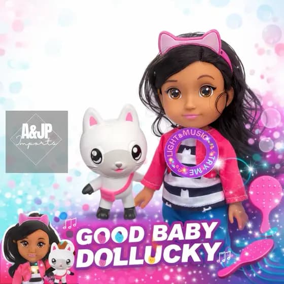 Boneca Gabby Girl A Casa Mágica Gabbys Dollhouse Musical 27Cm Som E Luz Envio Imediato