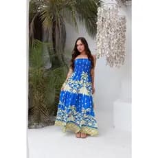 Vestido Longo Tomara que Caia LOOK ELEGANTE festa CARNAVAL