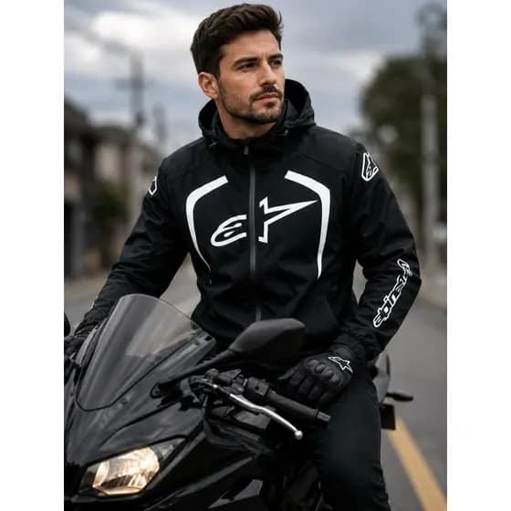Blusa Corta vento Alpinestars jaqueta masculina e feminina repelente a água conforto proteçao para pilotos e motoqueiros