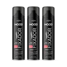 Kit 3 Fixador Extra Forte Jato Seco Mood Spray Hair Cabelo 400ml