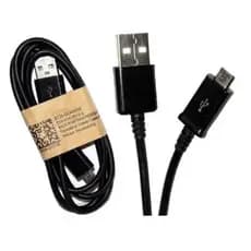 Cabo Carregador V8 Usb E Micro Usb 1 Metro Cor Preta