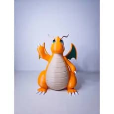 Boneco Dragonite Pokémon Decoração Geek/Nerd Quarto - Presente
