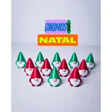 Mini Gnomos Natalinos Encantados – Kit com 6 ou 12 Unidades