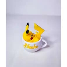 Pikachu Soninho na Xícara – Mini Estatueta 3D Colecionável