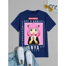 Camiseta T-shirt Unissex Basica Algodão _'Anime Spy Family Anya_ P ao GG ! novo
