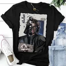 Camiseta Darth Vader Anakin Skywalker Star personalizada estampada básica algodão vintage novo