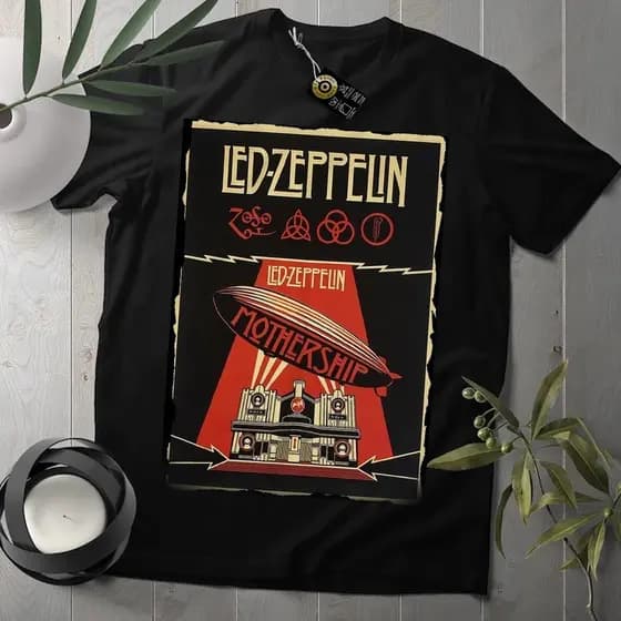 Camisa Camiseta Led Zeppelin Camisa Banda de Rock unissex