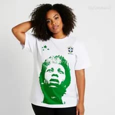 Camiseta Tematica DJAVAN Feminina Camisa Masculina Copa Do Mundo T-Shirt Tematica Cantor top