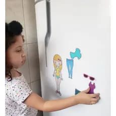 Brinquedo boneca imãs - brinquedo infantil menina (o) - Manta Magnética - brinquedos educacionais