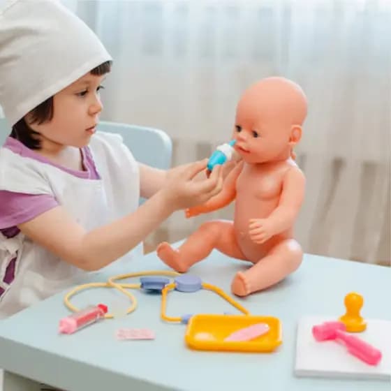 Kit Médica Enfermeira Infantil - Small Doctor Educativo Brinquedo Criança Menina Doutora