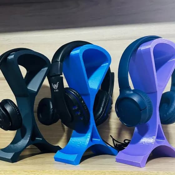Suporte para Fone de Ouvido Headphone em Impressão 3D – Design Criativo e Moderno
