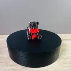 Chaveiro de Urso com Coração em Impressão 3D – Presente Criativo e Fofo