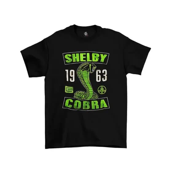 Camiseta Algodão Premium Carros Cobra 1963