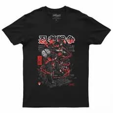 Camiseta Camisa Algodão Unissex Anime Naruto Madara e Hashirama