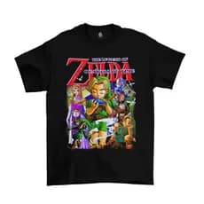 Camiseta Camisa Algodão Game The Legend of Zelda Ocarina of Time