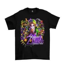 Camiseta Camisa Algodão Game The Legend of Zelda Majora's Mask