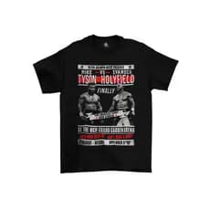 Camiseta Algodão Premium Boxe Tyson X Holyfield Battle
