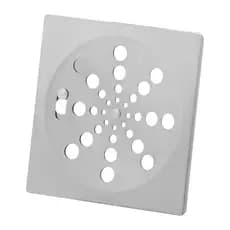 Ralo quadrado abre e fecha 10x10 CROMADO tampa grelha ABS para banheiro